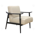 Black Clor Single Sofa Solid wood frame sofa set Supplier